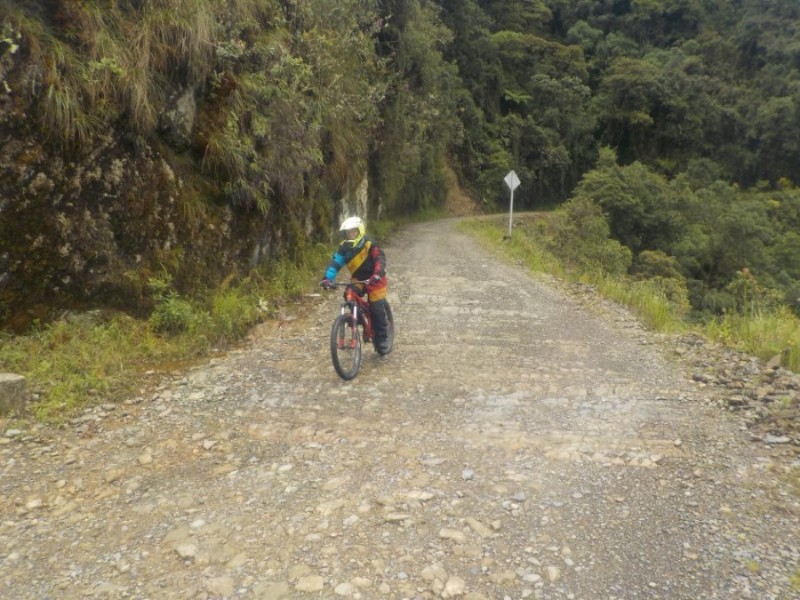 Death Road Downhill Mountainbiken Fahrrad La Paz Bolivien Südamerika Modisch Aktion Sport Spaß