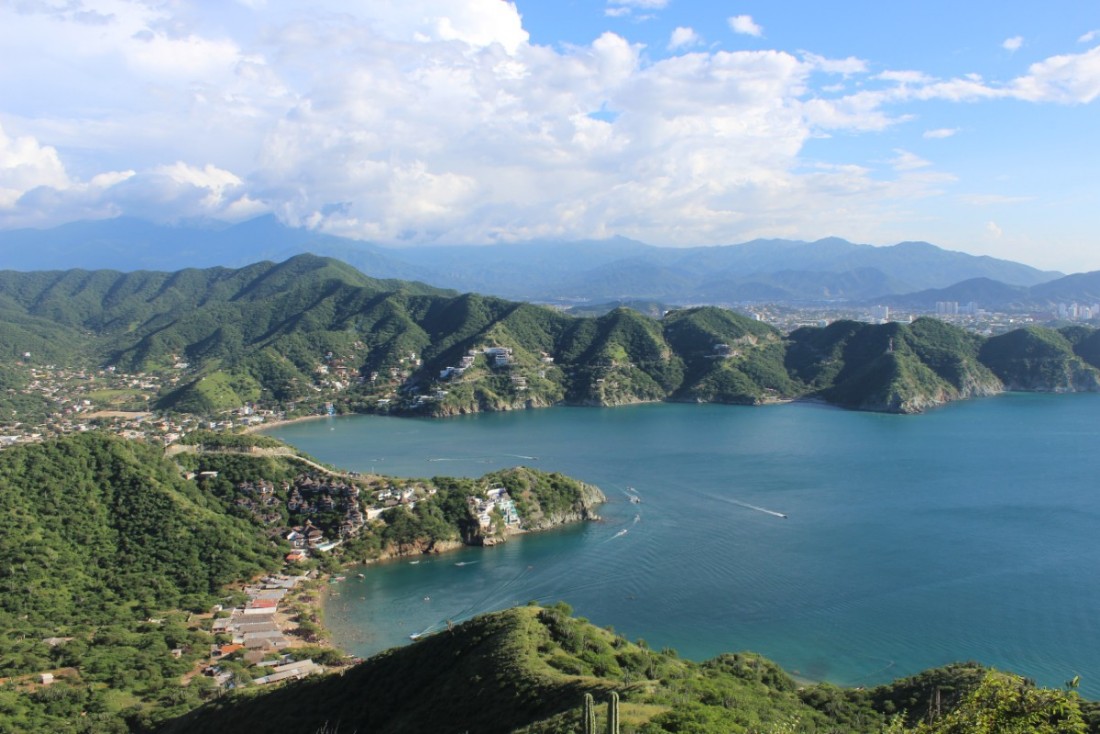 Taganga und der Playa Grande Taganga Playa Grande Meer Berge Bucht Natur
