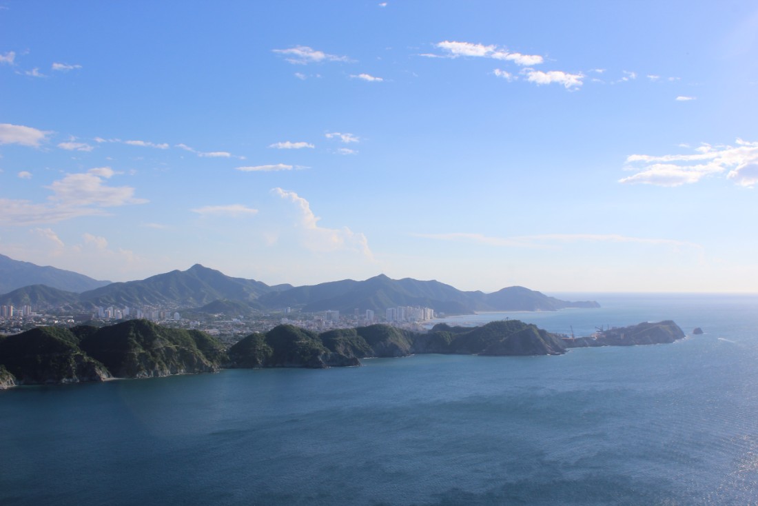 Santa Marta hinter den Bergen Santa Marta Taganga Aussichtspunkt