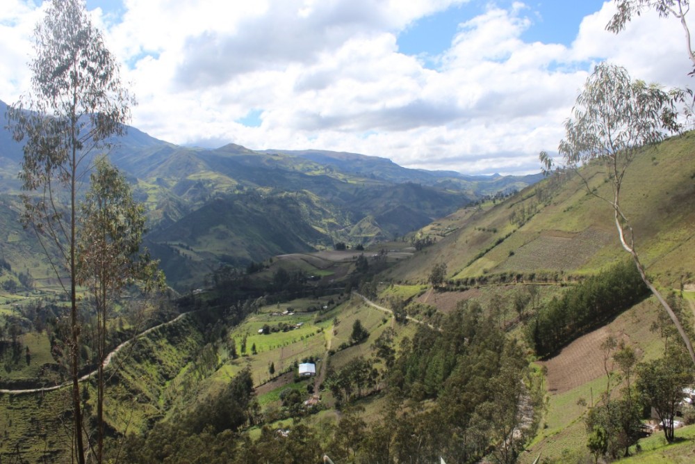 Quilotoa Loop Wandern Berge Natur Canyon Ecuador Südamerika