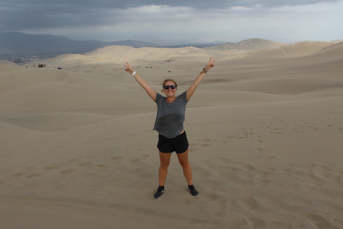 Huaccachina Ica Peru Südamerika Wüste Sand  Aussicht