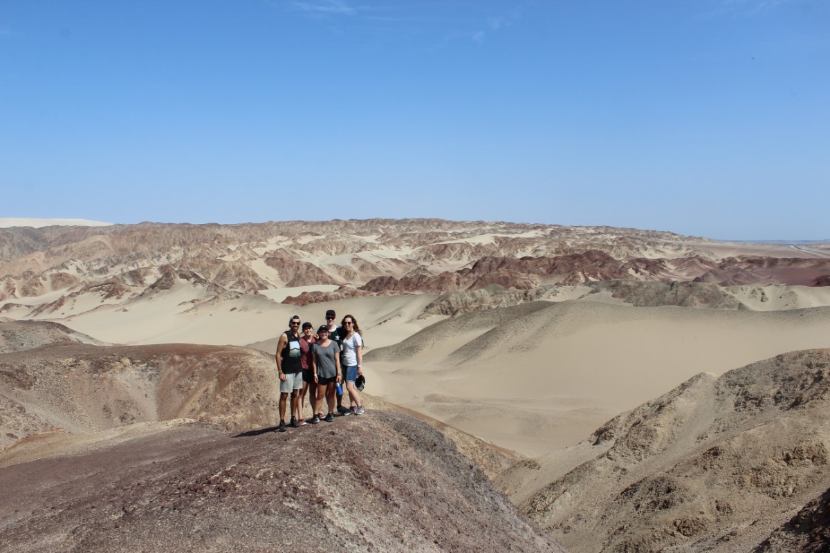 Huaccachina Ica Peru Südamerika Wüste Sand Felsen Aussicht