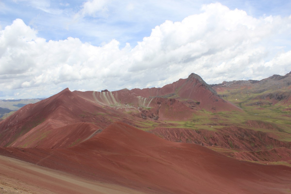 Rainbow Mountains Red Valley 5200 Meter Wandern Natur Beeindruckend Peru Südamerika