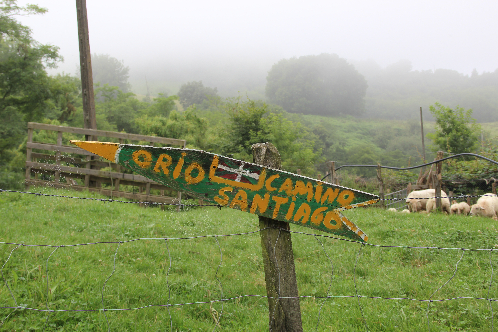 Jakobsweg_Orio Wanderschild