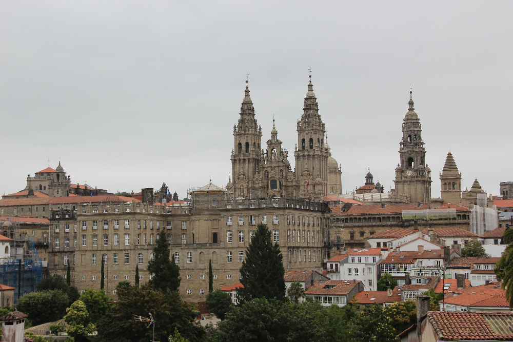 Santiago_de_Compostella Blick auf Santiago de Compostella