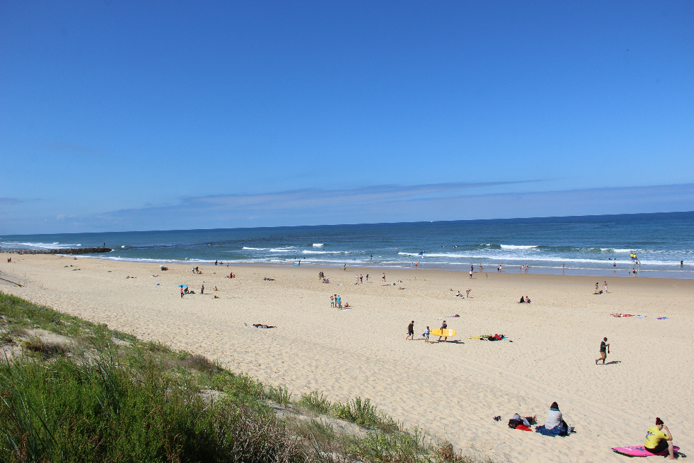 Strand-Mimizan Strand mit Meer